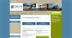Desktop Screenshot of cdg50.fr